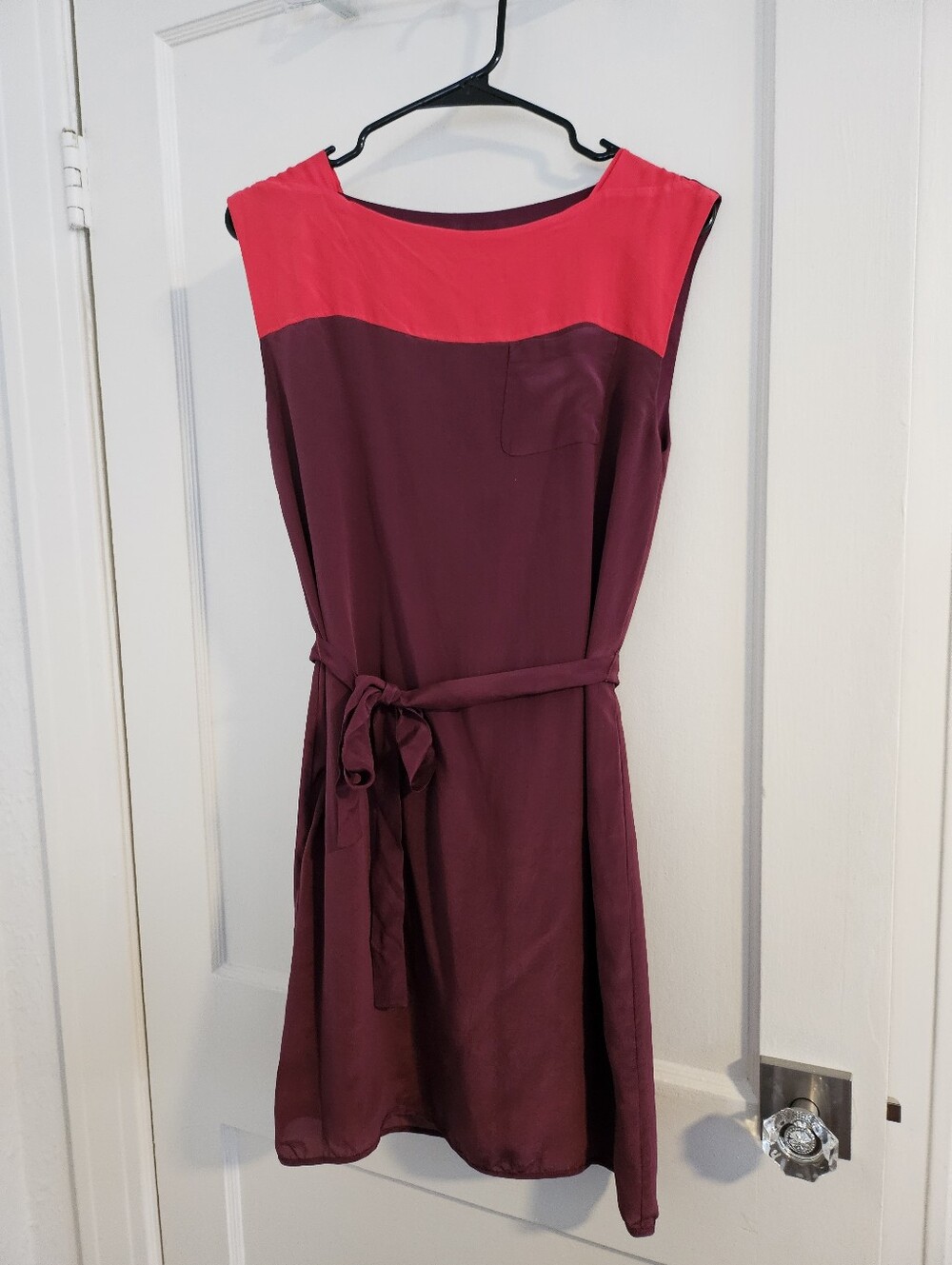 French Connection Silk Color Block Dress Size 4